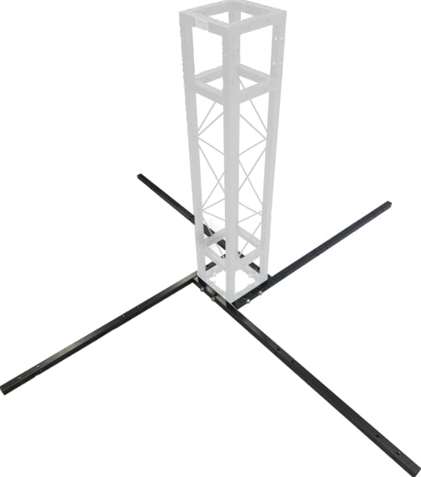 Cedarslink 30.5" Metal Pipe Base For 8"x8" Black Trussing Box Truss Section Bolted