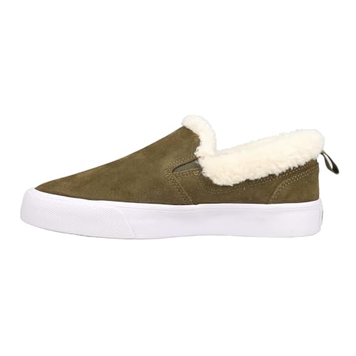 PUMA Womens Bari Comfort Shearling Slip On Sneakers Shoes Casual - Green3