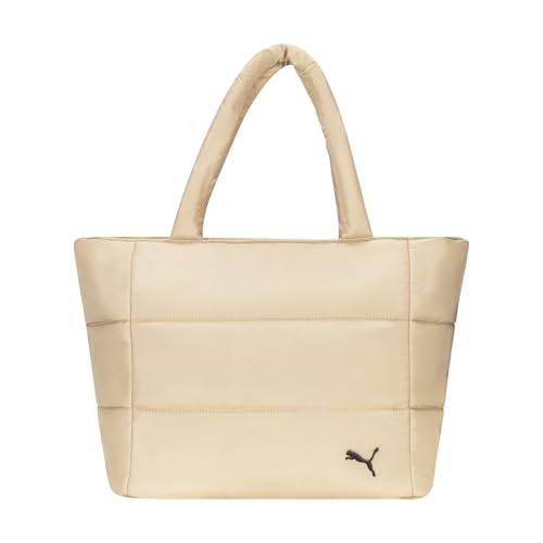 Image of PUMA Women's Plush Soft Nylon Tote with Padded Straps, Zip Closure & Metal Logo Plaque