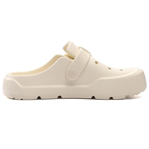 Image of Clogs for Women Slide Sandals Comfortable Ease of Slip-On Clogs with Arch Support Slip Resistant Clog Sandals Recovery Pillow Slides,White,6