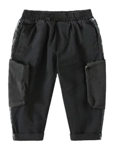 Boys Cargo Trousers Toddler Cargo Joggers Casual Outdoor Trip Hiking Trousers
