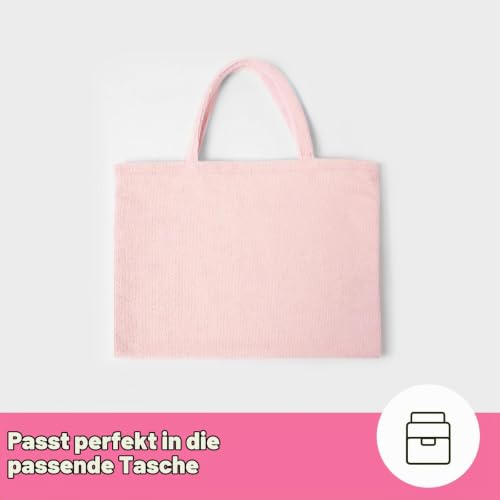 Brentfords Strandtuch mit Tasche für Sonnenliege Rosa, Mikrofaser Handtuch 75 x 215cm – Ansicht 8