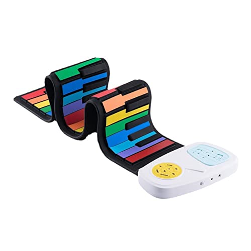 Roll Up Piano 49 Touches Flexible Éducatif Clavier Électrique Piano Étanche Haut-Parleur Intégré Et 8 Tons, Portable… - Les Beatles, Paul McCartney, John Lennon, RIngo Starr, George Harrison Roll Up Piano 49 Touches Flexible Éducatif Clavier Électrique Piano Étanche Haut-Parleur Intégré Et 8 Tons, Portable…