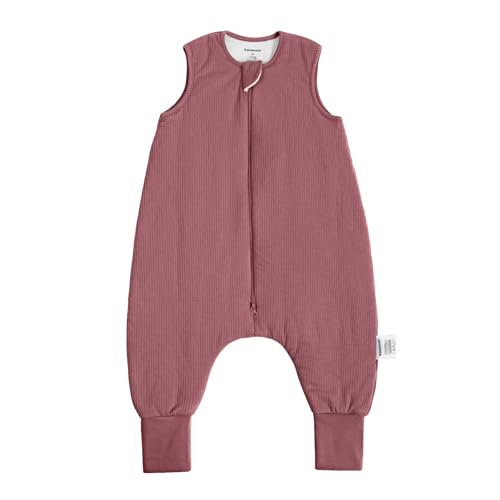 Image of BubblePanda Rayon Made from Bamboo Toddler Sleep Sack with Feet 1.0 Tog Breathable Sleep Sack 6-12 Months Ultra Soft Baby Wearable Blanket with Legs Unisex Sleeping Bag with 2-Way Zipper