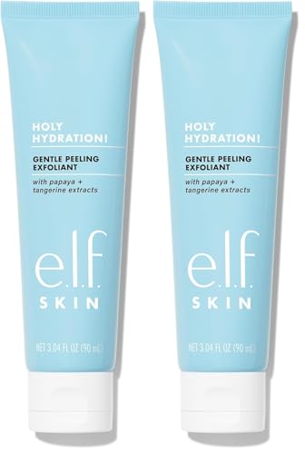 Image of e.l.f. SKIN Holy Hydration! Gentle Peeling Exfoliant, Cleanser, Effective, Easy to Apply, Peels Away Dead Skin, Removes Dirt, Ideal for All Skin Types (Pack of 2)