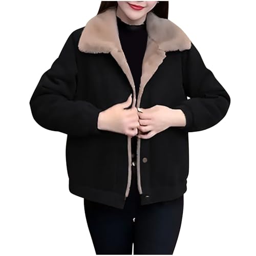 Women Long Sleeve Jackets Outerwear for Women High Neck Velour Thermal Fuzzy Basic Fall Winter Jackets 2025