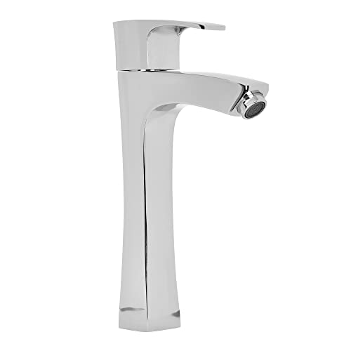 Image of Hindware Avior F520002CP Pillar Tap | Wash Basin Tap | Cold Only | Brass with Premium Chrome Finish