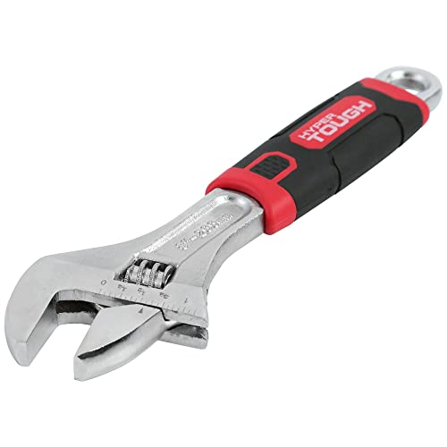 Hyper Tough 8-INCH | 200 mm ADJUSTABLE WRENCH 1-IN JAW CAPACITY Chrome Plated