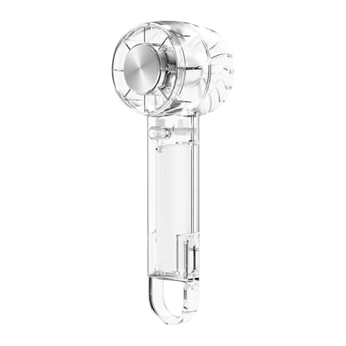 Filvczt Ventilador de mano con refrigeración por hielo, ventilador de mano, soplador de compresa fría, con circulación de aire de 3 velocidades y batería recargable de 2000 mAh, 5,4 x 5 x 16,7 cm