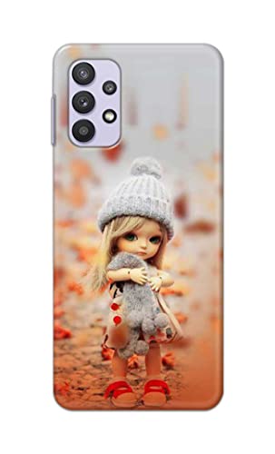 Image of PRINTFIDAA Doll Cute Girl Amazing Beauty Little Kid Child Playing Hard Back Cover for Samsung Galaxy M32 5G / A32 5G Back Cover -(P6) KAT1001