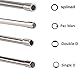 Hippotech 4er Pack Vergaser-Einstellwerkzeug für 2-Takt-Motor Husqvarna Craftsman Chainsaw Weedeater Splined/Pac Man/Einzel-D/Doppel-D-Ausführung # 530035560 308535003 308535001 308535002