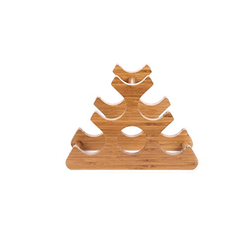 Soporte para botellas de vino estilo europeo madera miniatura 1