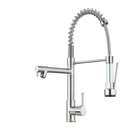 Cuisine Mate Noire mitigeur double support eau chaude froide