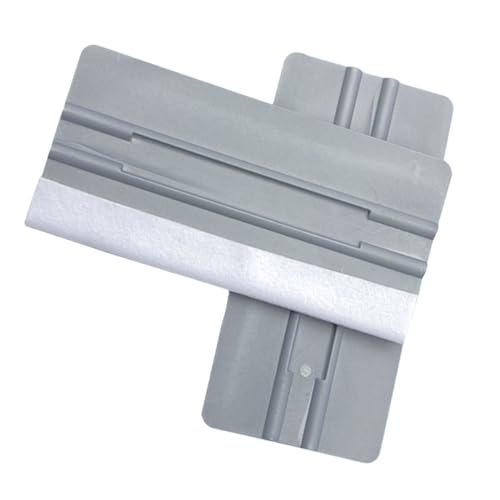 Totority 2pcs Car Window Film Applicator Tool Plastic Squeegee Felt Edge Scraper Grey for Easy Car Film Installation