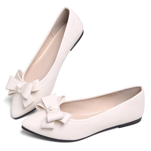 Image of SAILING LU Women's Bow-Knot Pointed Toe Ballet Flats