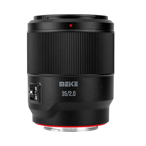 Meike 35mm F2.0 Auto Focus Wide Angle Full Frame STM Stepping Motor Prime Portrait Lens Compatible with Sony E Mount Cameras A7 A7II A7R A7IV A7R IV A7III A7RII A7RIII A7SIII A9 A9II A7C A7CII
