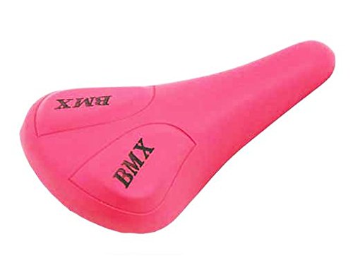 Vinyl Diamond Pattern Vinyl BMX Bike Saddle, Multiple Colors (Pink)