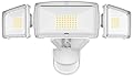 HGGH LED Security Motion Sensor Outdoor Lights,3 Head Motion Detection Outdoor Lights 6000K IP65 Waterproof,38W 4200LM Flood Lights Outdoor Motion Sensor Lights for Yard Garage Porch House