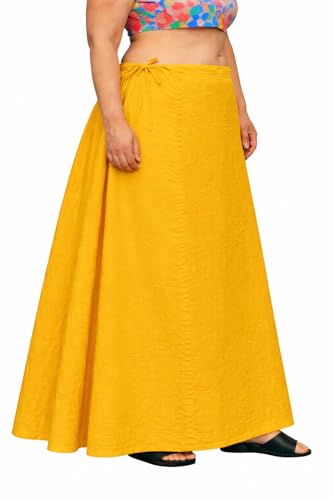 Image of CITIX Pure Cotton Petticoat for Woman Saree | Adujastable Drawstring Waist