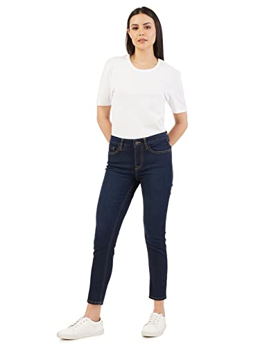 Image of INKD Women's Contrast Stitch Stretchable Skinny Fit Jeans