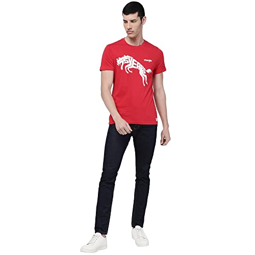 Image of Wrangler Men's Solid Regular Fit Tshirts