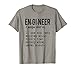 Camiseta de ingeniería divertida - Camiseta de definición de ingeniero Camiseta
