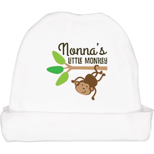 inktastic Nonna Little Monkey Grandson Baby Beanie Hat