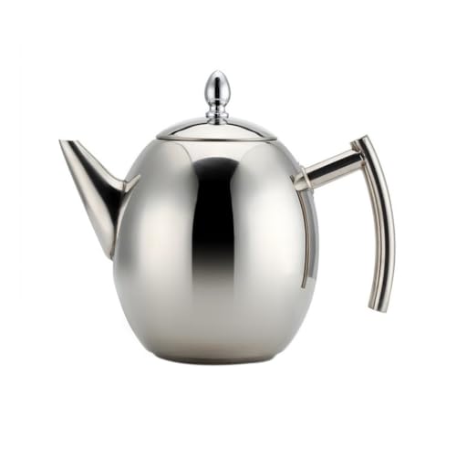 Tetera de acero inoxidable de 1500ml con infusor extraíble para té a granel 2
