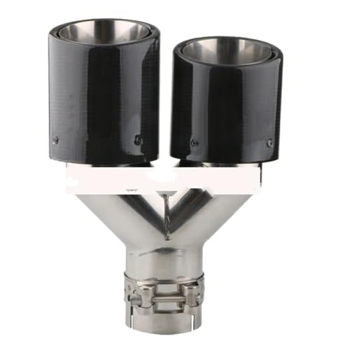 Silencieux de modification en acier inox avec double embout d'échappement Y