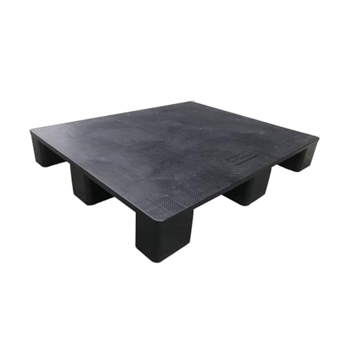 ASYXGS プラスチックパレット 樹脂製 多色・多サイズ豊富 倉庫・超市・物流・家庭向け 滑り止め設計付き 耐荷重・頑丈なぱれっと (黒色, 1000*800*140)