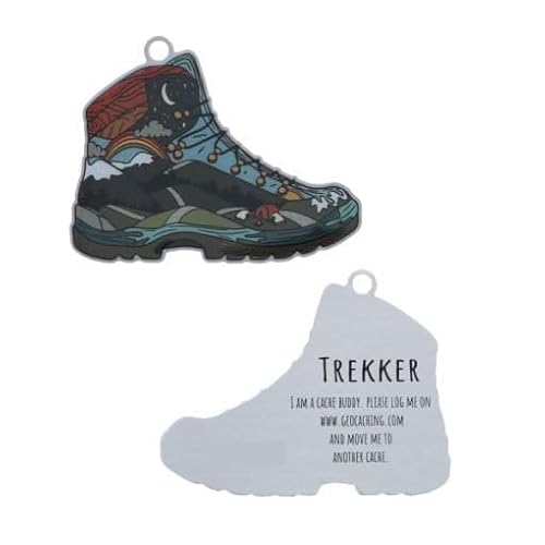 geo-versand Trekker The Hiking Boot – Travel Tag Geocaching Geocoin Travelbug Trackable
