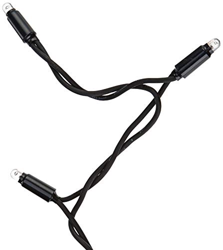 System LED 465-46 Icicle - Cortina de luces LED (300 bombillas, 40 cm), color blanco cálido