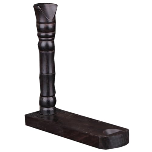 GOOHOCHY Showing Rack Wooden Flute Holder Desktop Incense Tube Storage Rack Display Organizer Stand