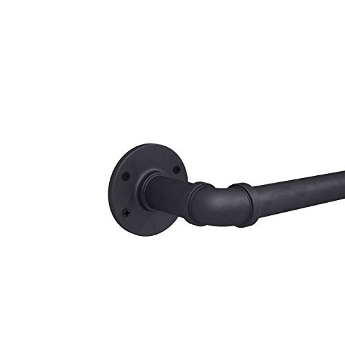 Industrial Curtain Rod, Curtain Rod, Simple Curtain Rod, Black Curtain Rod, Outdoor Curtain Rod, Rustic Curtain Rod, Room Divider Curtain Rod, Black (72