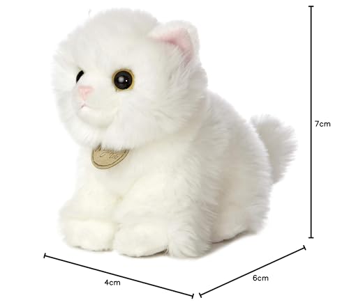 Aurora(r) Adorable Miyoni(r) Tots Angora Kitten Stuffed Animal - Lifelike Detail - Cherished Companionship - White 7.5 Inches - Image 3