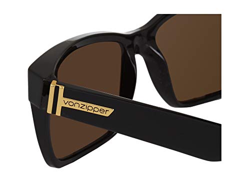 Von Zipper Men's Elmore Sunglasses,Os,Black/Gold Chrome #TOP3