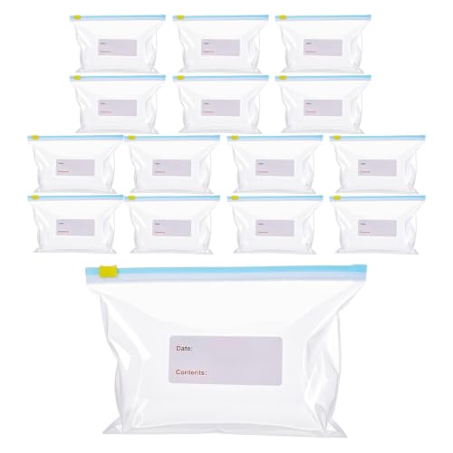 Food Storage Bags - Clear Zipper Freezing Pouch | Sandwich Storage Bags