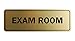 Signs ByLITA Standard Exam Room Sign (Brushed Gold) - Large