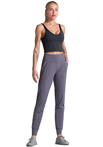 Image of Dragon Fit Joggers for Women with Pockets,High Waist Workout Yoga Tapered Sweatpants Women's Lounge Pants