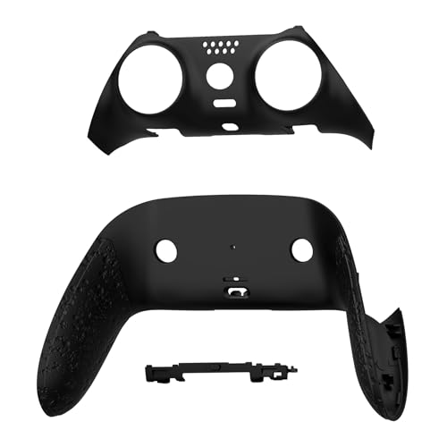eXtremeRate Top Bottom Decorative Trim Shell Compatible with p s 5 Edge Controller DIY Replacement Front Back Clip Shell, Custom Textured Black Plates Cover Compatible with p s 5 Edge Controller - Image 2