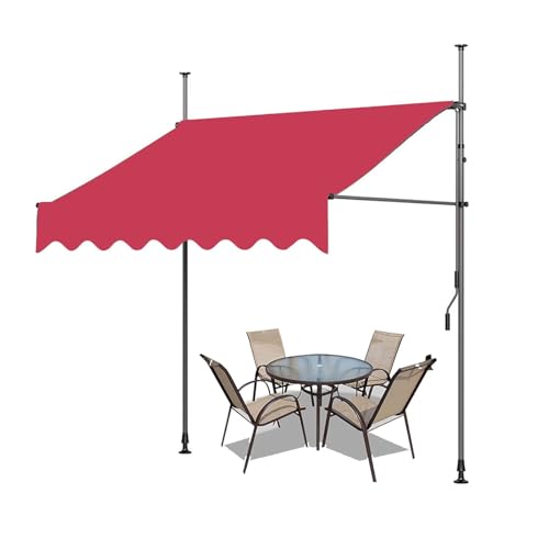 Store banne rétractable 2,5 m de couleur B avec auvent imperméable et manuel - 2