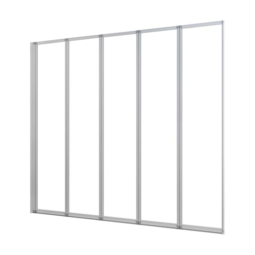 AICA Mampara de Bañera 5 Hojas Plegables Vidrio Templado 4mm Perfil Gris Mate Tamaño:(1193-1203) x1400mm
