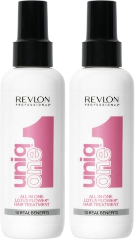 Revlon Professional UniqOne - Masque cheveux en Spray 10 en 1 - Soin des Cheveux Sans Rinçage - Spray Cheveux Formule Vegan - Produit Coiffant Hydratant &...