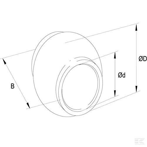 Rotula Per Braccio Terzo Punto Cat.3 - Diametro Interno 32mm Esterno 60mm - GOPART Per Attrezzi Agricoli - Foto 5
