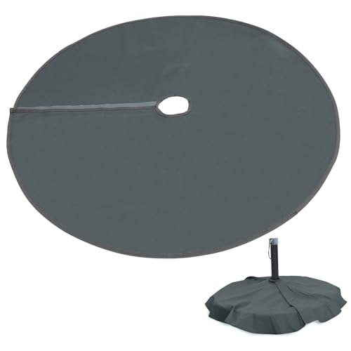 Housse pied de parasol étanche HEMOTON 90cm bâche Oxford ultra résistante aux intempéries