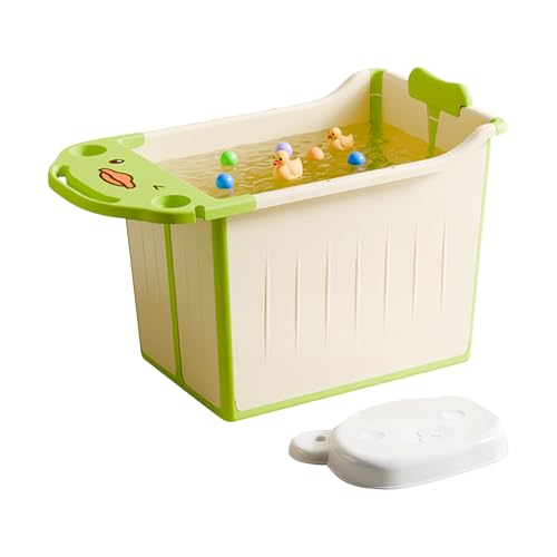 Lmyit 折りたたみ ベビーバスタブ,お出かけ 収納簡単 ベビーバスタブ - 入浴補助 厚手 旅行用バスタブ 浴室 寮 アパート向け