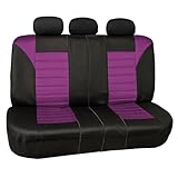FH GROUP FH-FB068115 Premium 3D Air Mesh Seat Covers Full Set (Airbag & Split Ready), Purple / Black Color- Fit Most Car, Truck, Suv, or Van