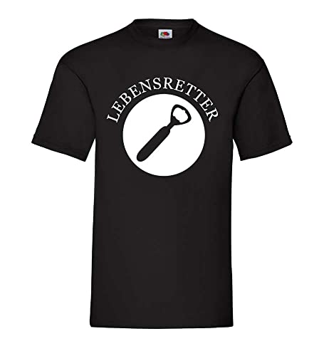 Shirt84.de - Camiseta con abrebotellas para hombre Negro XL