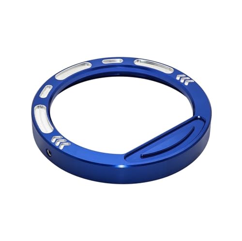 バイクメーターフレーム Compatible With Polaris For RZR 570 800 900 1000 計器メーターリングカバー タコメーター スピードメーターゲージ メーターリングトリム スピードメーターベゼル(Blue)