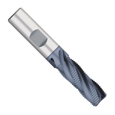 Kodiak Cutting Tools KCT168540 USA Made Roughing End Mill, M42 Cobalt, AlTiN Coated, 4 Flute, 3/8" Shank, 3/8" Diameter, 3/4" Length of Cut, 2-1/2" Overall Length